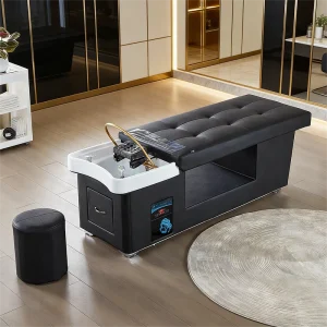 90L Electric Water Tank Head Spa Bed with Water Circulation Multifunctional Shampoo Massage Bed for Salon