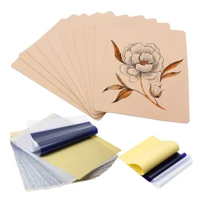 A4 Size Disposable Thermal Carbon Tattoo Transfer Paper Stencil Copier Sheets Essential Supply Permanent Makeup