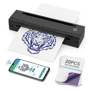A4 Tattoo Thermal Stencil Printer 203DPI Wireless USB Inkless for Professional Tattooist Mobile Tattoo Service
