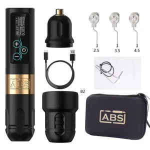 ABS Vibe 2400mAh Brushless Motor 2.5-3.5-4-4.5mm Stroke Electric Tattoo Gun Professional Wireless Tattoo Pen Machine for Artists