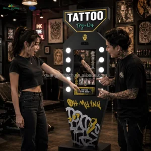 AI Smart Tattoo Experience Machine Virtual Tattoo Machine Real Time Tattoo Preview For Tattoo Studio Equipment