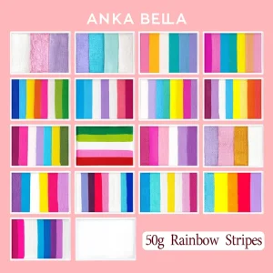 ANKA BELLA Professional Rainbow Split Cake Face Paint One Stroke Body Painting Paint 50g Non Toxic