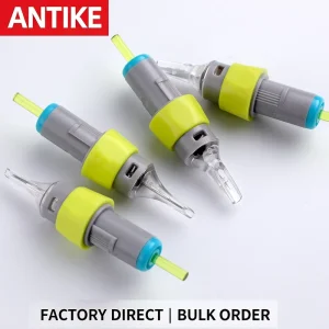 ANTIKE Disposable Stainless Steel Permanent Tattoo Cartridge Needles for Professional Use in Eyebrow & Body Art