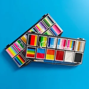 Abstract Rainbow Split Cake Face Paint for Kids Water Based Body Paint for Children’s Events Pinturas Faciales