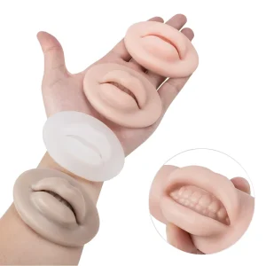 Academy Training Lip Mold Realistic Silicone Eyebrow Model Multi Color 80x55mm 25mm Thickness Permanent Makeup Accessory