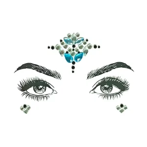 Accept Customized Dancing Party Carnival Rhinestones Self Adhesive Face Jewels Face Crystals Stickers