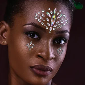 Acrylic Face Jewels Rhinestone Rave Gem Glitter Bling Crystal Birthday Eyes Temporary Tattoos Stickers for Music Festival Party