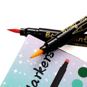 Acrylic Paint Pens10 Colors Paint Pen Acrylic Paint Markers Paint Pens Stamp Washable Non Toxic Body Painting Face Art Paint