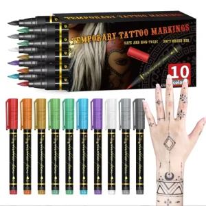 Acrylic Washable Erasable Hand Painted Face & Body Temporary Tattoo Markers for Children Halloween Body Paint