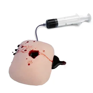 Adhesive Bleeding Bullet Wound Manikin Realistic Hemorrhage Control Training Tool For Medical Education