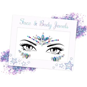 Adhesive Gemstones Face Jewel Sticker Temporary Diamond Rhinestone Face Gem Sticker for Woman Acrylic Tattoo Sticker