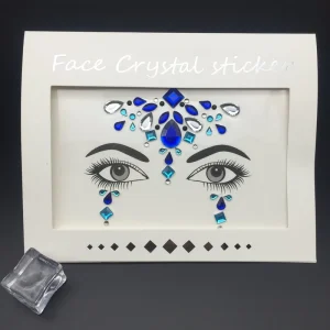 Adhesive Glitter Jewel Festival Body Make up Face Gems Stickers for Party