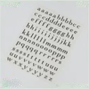 Adhesive Paper Tattoo Stickers with Popular New Letters and Patterns for Candle Craft Photo Frame Packaging Labels