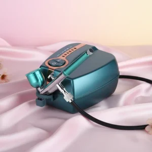 Adjustable 5-Speed Gravity Piston High Pressure ABS Airbrush Compressor Kit for Cake Decor Nail Art Tattoo Paint Applications