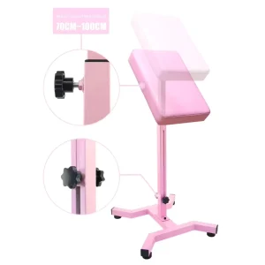 Adjustable Angle Height Comfortable Tattoo Armrest Pink Studio Furniture Equipment Chair Machine
