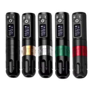 Adjustable Stroke Digital Electric Battery Rotary Custom Pen Type Gun Full Complete Kit Wireless Tattoo Machine