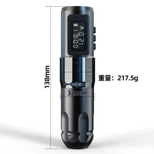 Adjustable Stroke Lengths Tattoo Machine Pen 4.0MM Electric Permanent Makeup Machine with 1800mAh Battery Supply