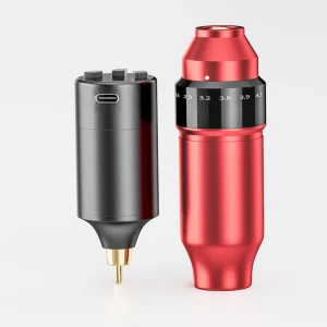 Adjustable Stroke Mini Tattoo Makeup Short Pen Machine Low Noise High Speed with Wireless Battery for Tattoo Studio