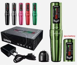 Adjustable Stroke SMP Tattoo Wireless Machine Curved Glass Screen