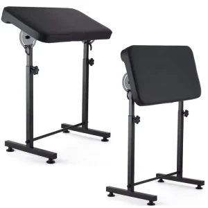 Adjustable Tattoo Armrest Stand with Soft Pad and Leg Rest