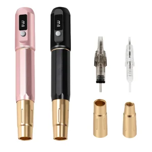 Adjustable Wireless Tattoo Machine Cordless Permanent Makeup Pen Brow & Lip Tattoo Device 10 Speed Modes Professional Use