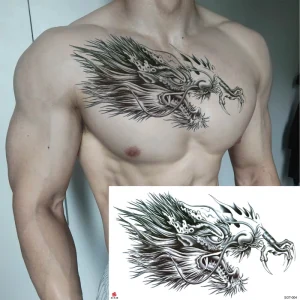 Adult Sexy Rose Flower Tattoo Stickers for Body Application Eco-Friendly Water-Resistant Temporary Tattoos 3-7 Days