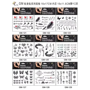 Adult Waterproof Pattern Tattoo Stickers