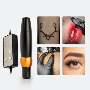 Advanced Digital PMU Pen Kit Wireless Microblading Machine with Cartridge Needles for Eyebrow Lip