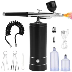 Air Brush 3 in 1 Makeup Airbrush Machine Spray Gun Facial Airbrush Set Nail Airbrush for Make up Nail Art Paint