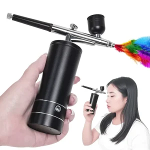 Air Brush Pen Mini Air Compressor Airbrush Kit USB Rechargeable and Portable Beauty Airbrush System