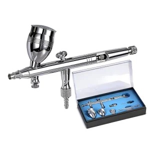 Air Brush Spray Gun Kit Mini Airbrush Machine with 2cc/5cc/13cc Jars for Nail Art