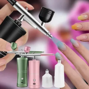 Air Brush With Compressor Kit Airbrush for Nails Paint Nano Sprayer Gun 350Kpa Airbrush Nail Art Machine