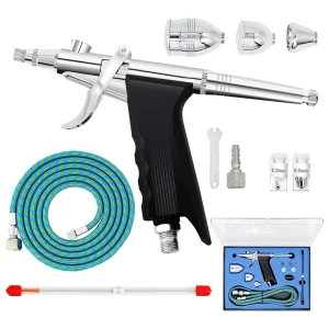 Airbrush Air Compressor Kit with Paint Spray Gun and Pen Portable Air Brush