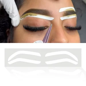 Airbrush Brow Shaping Sticker Templates Silicone Shape Tape Sticker Stencil Outline Sticker Guide for Eyebrows