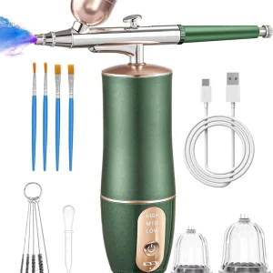 Airbrush Compressor Spray Gun Kit for Tattoo Nail Art Cake Painting Hair Dye Furniture Leather Repair Spraying