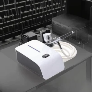 Airbrush Compressor for Makeup Cake Art Dual Action Gravity Eco Friendly Portable Spraying Tools for Creative Professionals
