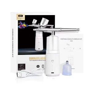 Airbrush Compressor with Dual-Action Air Brush for Automotive and Hobby Painting