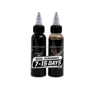 Airbrush Ink Herbal Hair Dye Barber Spray Bead Color Tint Semi Permanent Black Tattoo Air Brush Color Ink for Daily Beard Care