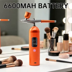 Airbrush Kit with Auto Stop Feature Dual Action 35PSI for Nail Art & Cake Airbrush Smooth Even Coating
