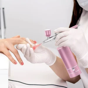 Airbrush Kit with Compressor Air Brush Gun Rechargeable Portable High Pressure Air Brushes for Cosmetics