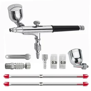Airbrush Makeup AB 132S 0.3mm Dual Action Airbrush Kit for Cake Decoration Nail Art Tattoo
