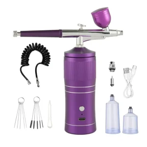 Airbrush Nail With Compressor Portable Handheld Beauty Instrument Pneumatic Spray Pen Painting Nail Art Instrument