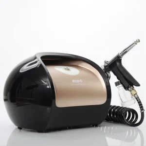Airbrush Pressure at 43Psi Airflow at 28L/min and Supper Silent Even No Voice Best Airbrush for Facial,makeup,nail Beauty Etc