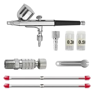 Airbrush Pro Sets AB-130S Dual Action Airbrush Kit for Cake Decoration Nail Art Tattoo