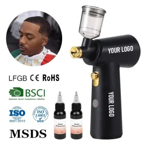 Airbrush Professional Durable Battery Hair Salon Hair Dye Air Spray Gun Compressor Kit Airbrush Kits