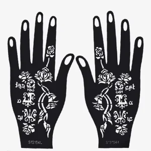 Airbrush Stencil Glitter Powder Temporary Tattoo Machine Body Art Stencils Body Artwork