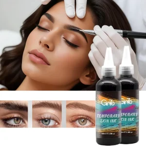 Airbrushes Tint for Eyebrows Hybrid Stain Liquid Eye Brow Dye 10 Minutes Time Eyebrow Tint Dark Brown