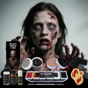 Alcohol Activated Waterproof Long Lasting Mineral Based SFX Face Body Paint Palette Wounds Bruises