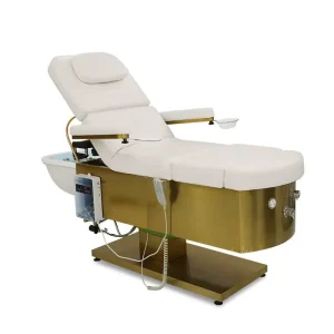 All in One Professional Modern Stainless Steel Electric Adjustable Height Massage Beauty Bed PU Leather Automatic