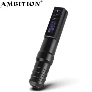 Ambition Hunter 2200mAh Digital Display Battery Professional Tattoo Gun 3.5mm Stroke Wireless Tattoo Pen Machine for Body Art